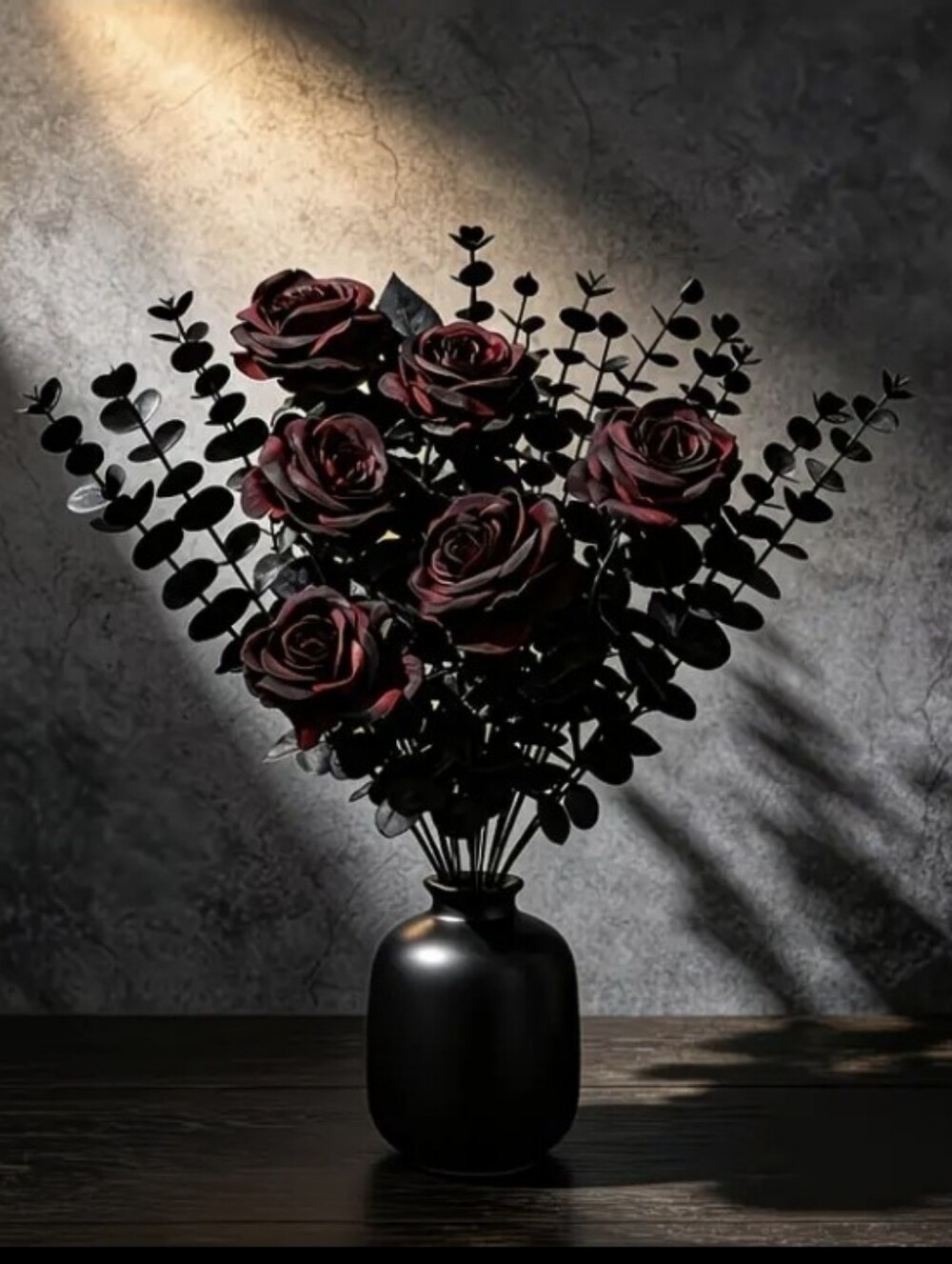 Haunted Hill Farm Inspired Halloween Floral Dark Rose Bouquet